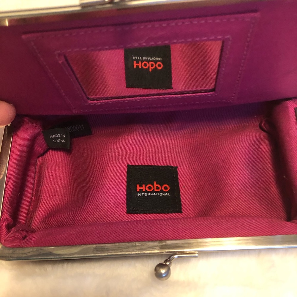 Vintage Hobo brand leather cosmetic bag